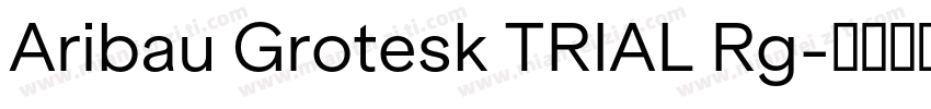 Aribau Grotesk TRIAL Rg字体转换
